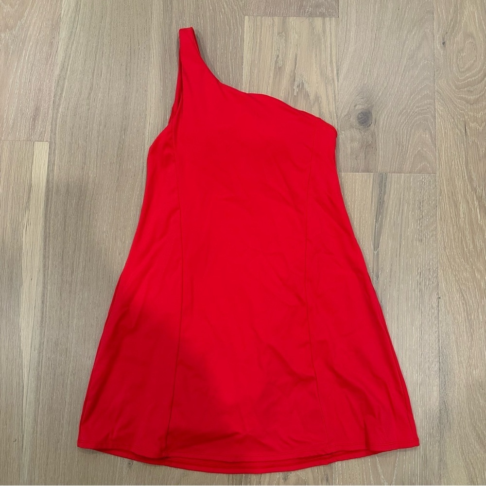 Women’s Athletic Dress One Shoulder Red Tennis Pickleball Golf Workout Small - Picture 2 of 7